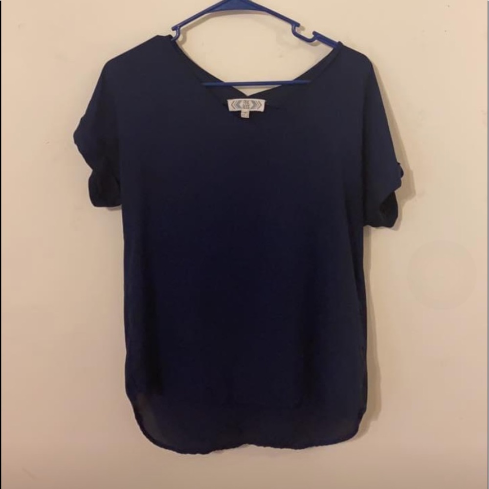 Navy Blue Blouse